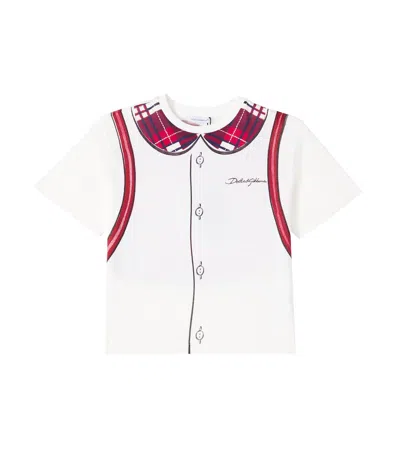 DOLCE & GABBANA PRINTED COTTON JERSEY T-SHIRT