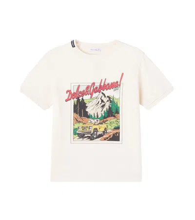 DOLCE & GABBANA PRINTED COTTON JERSEY T-SHIRT