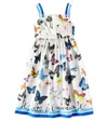 Dolce & Gabbana Bedrucktes Kleid Aus Baumwollpopeline In Multicolor