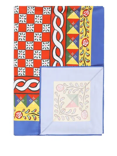 Dolce & Gabbana Satinlaken Mit Print (260cm X 280cm) In Multi