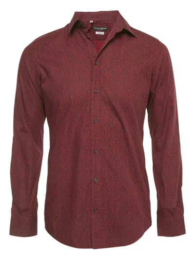 Pre-owned Dolce & Gabbana Printed Cotton Shirt In Red
