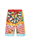Dolce & Gabbana Carreto-print Bermuda Shorts