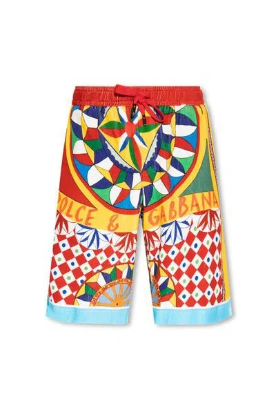 DOLCE & GABBANA DOLCE & GABBANA PRINTED COTTON SHORTS
