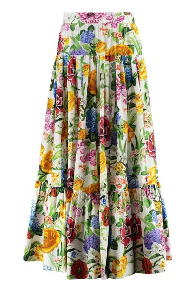 DOLCE & GABBANA DOLCE & GABBANA PRINTED COTTON SKIRT