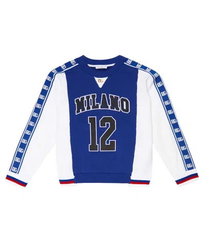 Dolce & Gabbana Kids Cotton Sweatshirt In Variante Abbinata