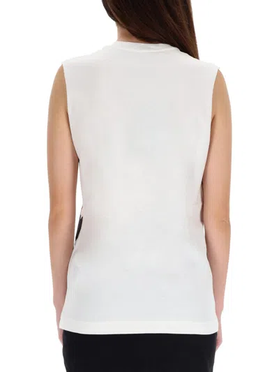 Dolce & Gabbana Printed Cotton T-shirt In White