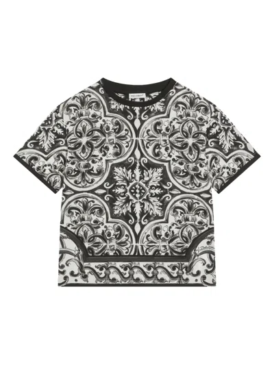 DOLCE & GABBANA PRINTED CREW-NECK T-SHIRT