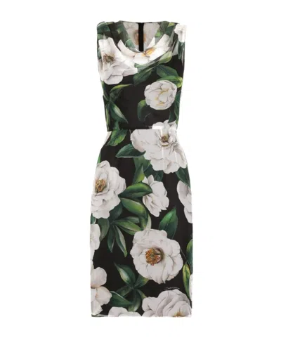 Dolce & Gabbana Midi Dress In Black