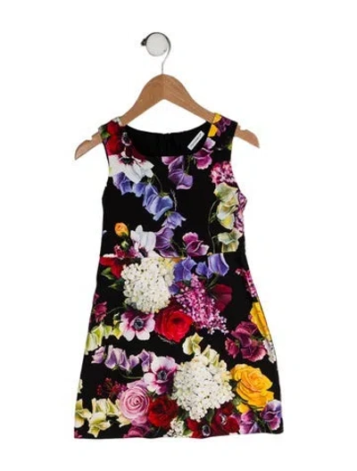 Pre-owned Dolce & Gabbana Babies' Printed Dress In Black
