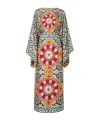 Dolce & Gabbana Printed Silk Gown In Multi