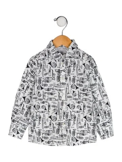Pre-owned Dolce & Gabbana Babies' Printed Dress Shirt In White