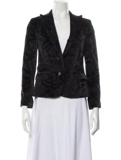 Pre-owned Dolce & Gabbana Printed Evening Jacket In Black