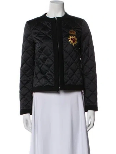 Pre-owned Dolce & Gabbana Printed Evening Jacket In Black