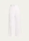 Dolce & Gabbana Printed Flared Crop Pants In Opt White