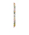 Dolce & Gabbana Floral Print Twill Headscarf In Multicolor