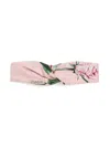 Dolce & Gabbana Printed Hair Band In Pink