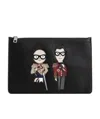 Dolce & Gabbana Printed Handbag In Black