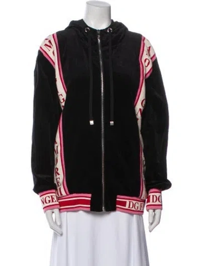 Pre-owned Dolce & Gabbana Printed Jacket In Black