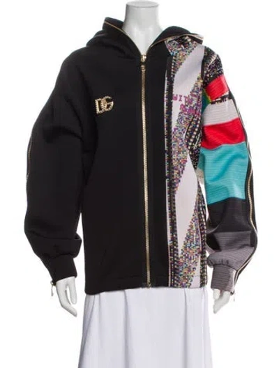 Pre-owned Dolce & Gabbana Printed Jacket In Black