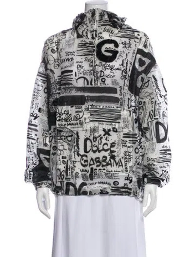 Pre-owned Dolce & Gabbana Printed Jacket In Black