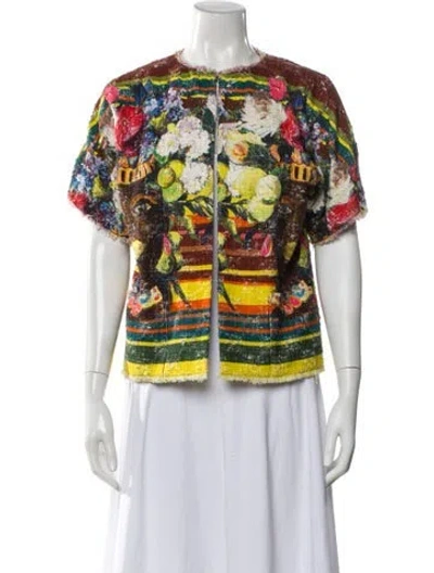 Pre-owned Dolce & Gabbana Printed Jacket In Multi