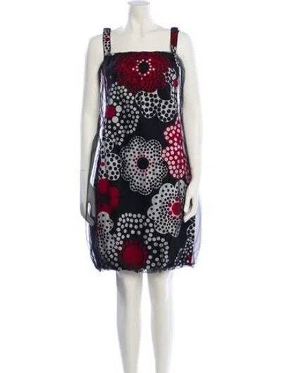 Pre-owned Dolce & Gabbana Printed Knee-length Dress In Multi