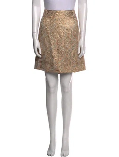 Pre-owned Dolce & Gabbana Printed Knee-length Skirt W/ Tags