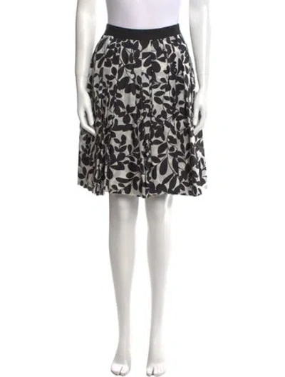 Pre-owned Dolce & Gabbana Printed Knee-length Skirt In White