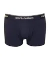 Dolce & Gabbana Pack Containing Two Regular Boxers Of The Same Color In Black
