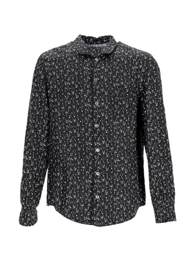 Pre-owned Dolce & Gabbana Printed Long-sleeve Shirt In Black
