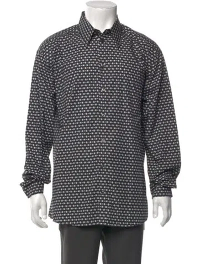 Pre-owned Dolce & Gabbana Printed Long Sleeve Shirt In Black