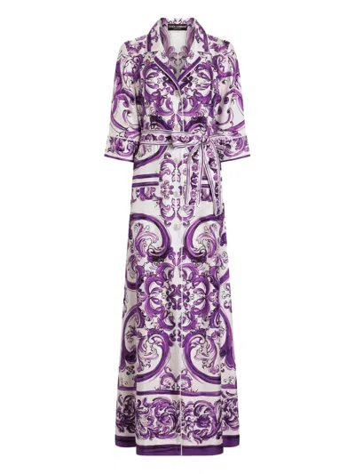 DOLCE & GABBANA PRINTED MIDI DRESS