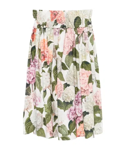 Dolce & Gabbana Printed Midi Skirt In Multi