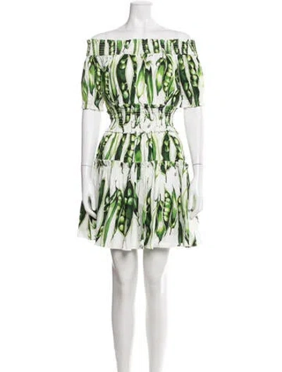 Pre-owned Dolce & Gabbana Printed Mini Dress In Multi
