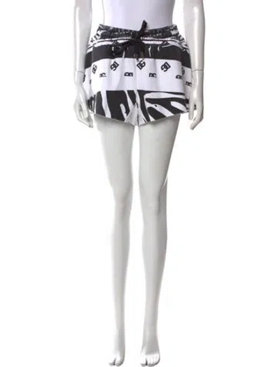 Pre-owned Dolce & Gabbana Printed Mini Shorts In Neutral