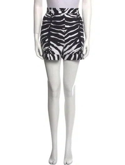 Pre-owned Dolce & Gabbana Printed Mini Shorts In Neutral