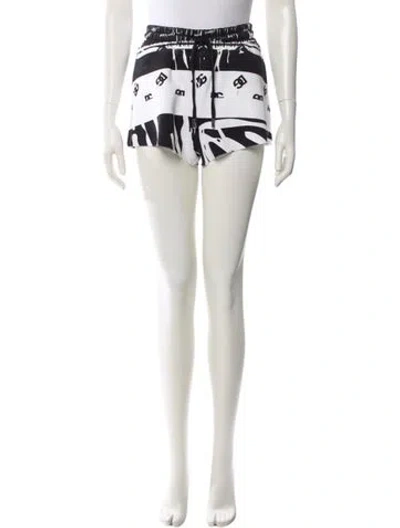 Pre-owned Dolce & Gabbana Printed Mini Shorts In Neutral