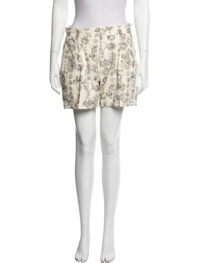 Pre-owned Dolce & Gabbana Printed Mini Shorts In Neutral
