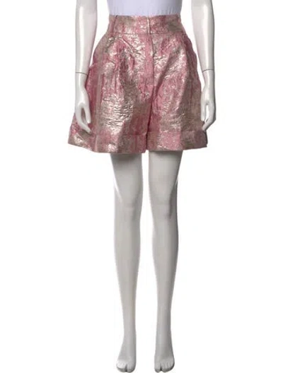 Pre-owned Dolce & Gabbana Printed Mini Shorts In Purple
