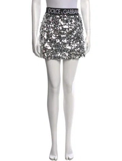 Pre-owned Dolce & Gabbana Printed Mini Skirt