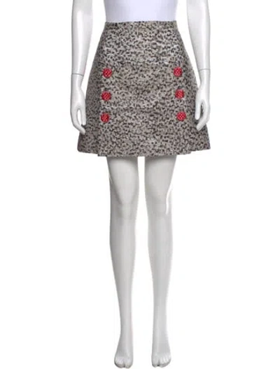 Pre-owned Dolce & Gabbana Printed Mini Skirt