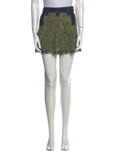 Pre-owned Dolce & Gabbana Printed Mini Skirt In Multi