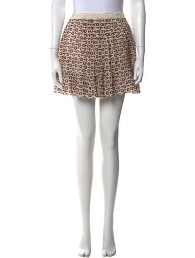 Pre-owned Dolce & Gabbana Printed Mini Skirt In Neutral