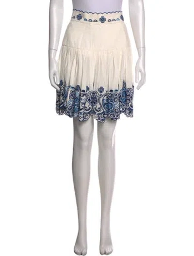 Pre-owned Dolce & Gabbana Printed Mini Skirt In Neutral