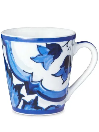 Dolce & Gabbana Printed Mug In Blue