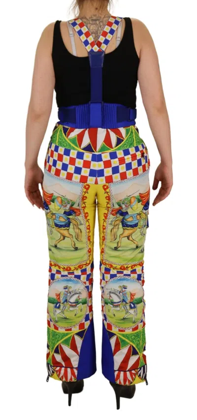 DOLCE & GABBANA DOLCE & GABBANA PRINTED MULTICOLOR POLYESTER CARGO PANTS