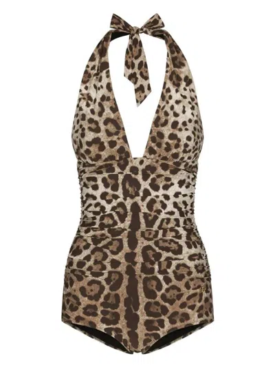 DOLCE & GABBANA DOLCE & GABBANA PRINTED ONE-PIECE SWIMSUIT