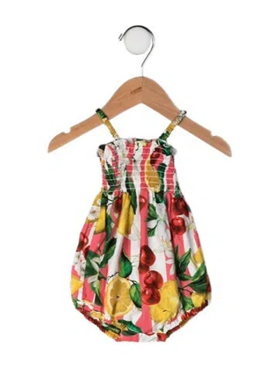 Pre-owned Dolce & Gabbana Babies' Printed One Piece In White
