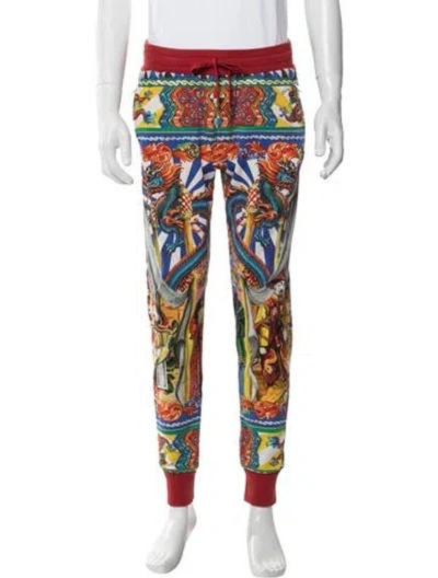 Pre-owned Dolce & Gabbana Printed Pajama Bottoms In Multi