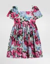 Dolce & Gabbana Printed Poplin Dress In Multicolor